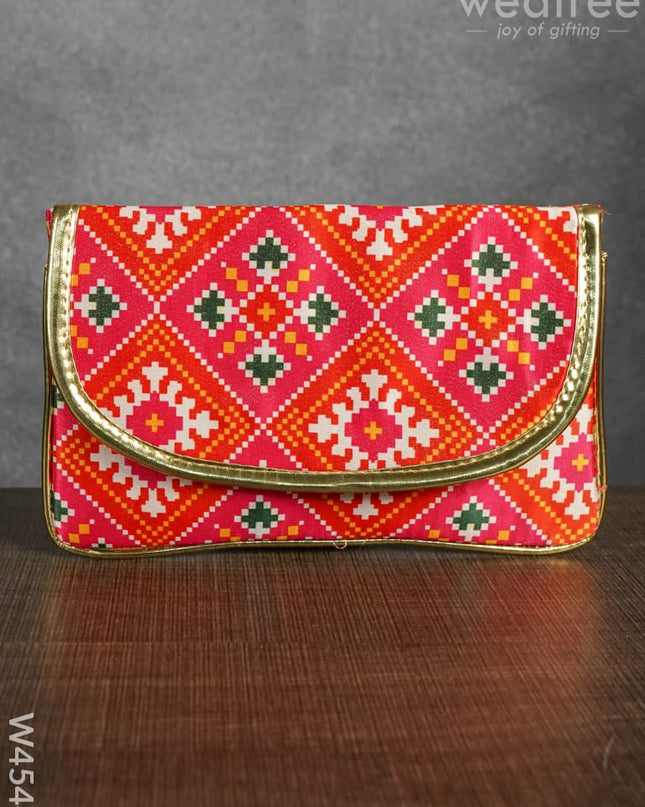 Clutch Purse With Mixed Digital Print - W4544 Clutches & Purses