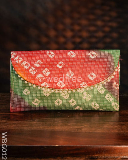 Clutch Purse With Multicolour And Multidesign Distress Print - Wbg0129 Clutches & Purses