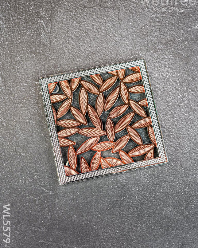 Coaster - Leaf Design - Copper - WL5579-2 - EPNS Gifts