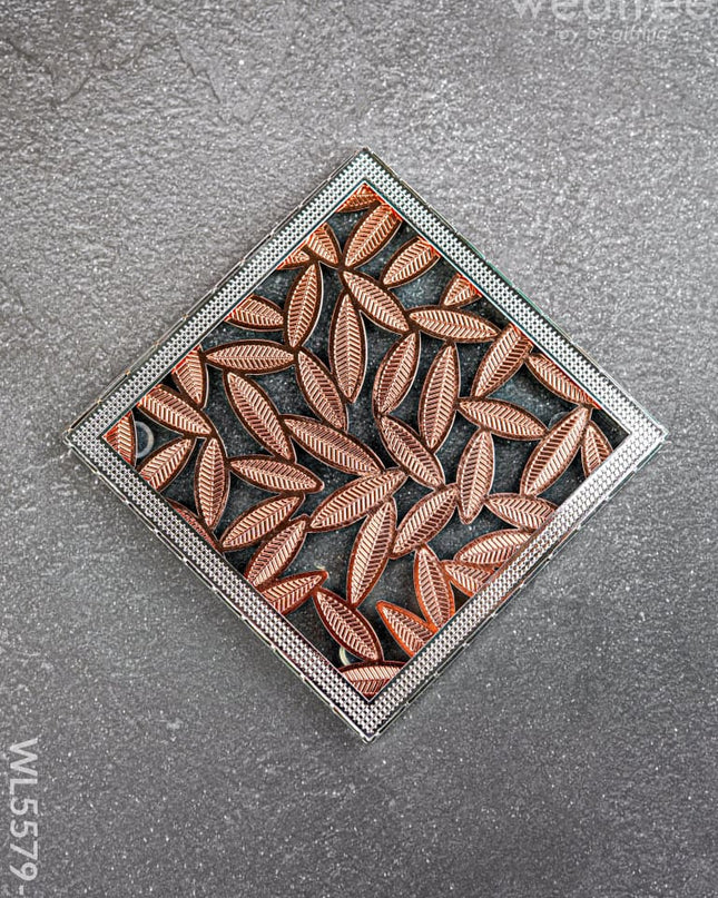 Coaster - Leaf Design - Copper - WL5579-2 - EPNS Gifts