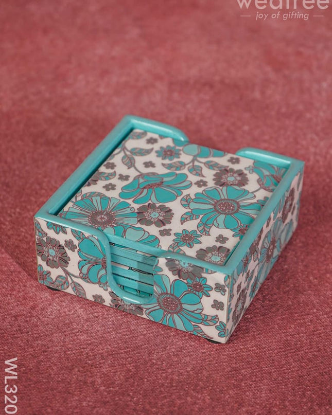 Digital Printed Coaster - Set Of 6 Wl3209 Wooden Utility