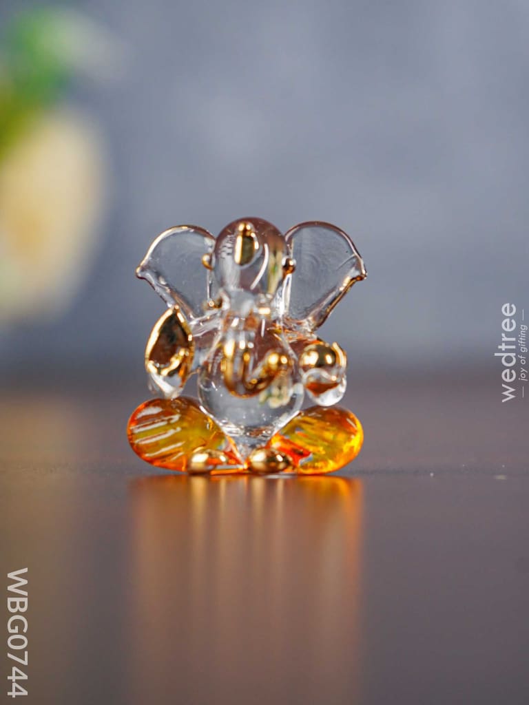 Colorful Glass Ganesha Idol - Wbg0744 Divine Figurines