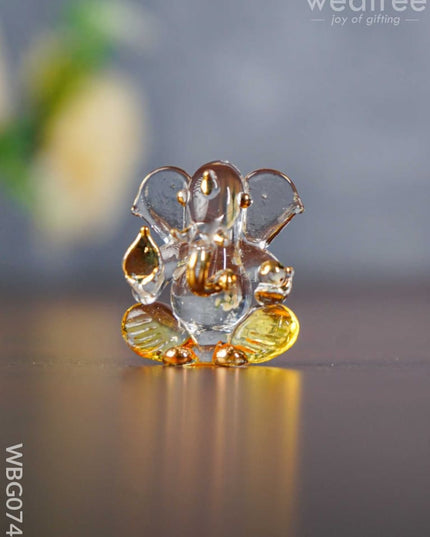 Colorful Glass Ganesha Idol - Wbg0744 Divine Figurines