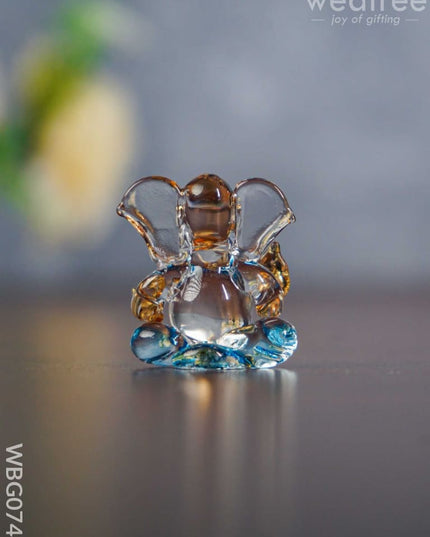 Colorful Glass Ganesha Idol - Wbg0744 Divine Figurines