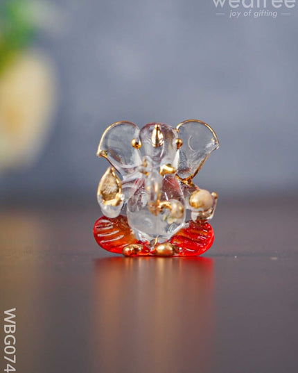 Colorful Glass Ganesha Idol - Wbg0744 Divine Figurines