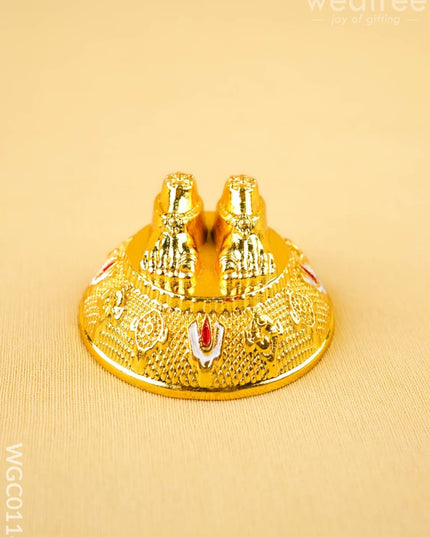 Combo: Dasavatharam Tin with Pichwai Haldi Kumkum & Tirupathi Balaji Paduka - WGC0114 - Return Gift Combos
