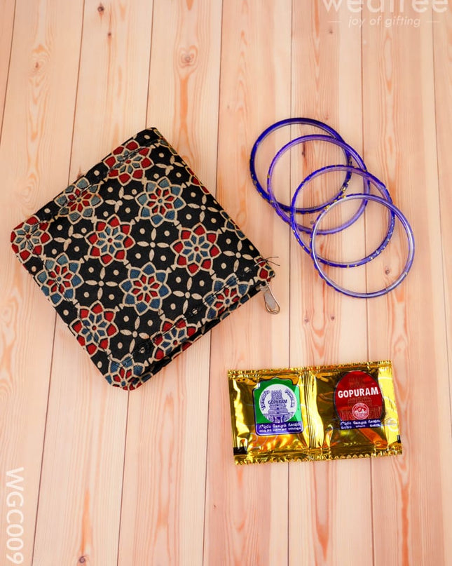 Combo - Printed Purse with Bangles Set - WGC0095 - Return Gift Combos