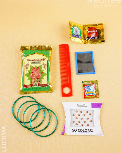Combo: Saree Cover with Manjal Kumkum Set - WGC0111 - Return Gift Combos