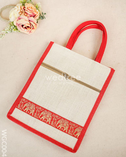 Return Gift Combo With Meenakari Plate And Jute Bag - Wgc0048 Combos