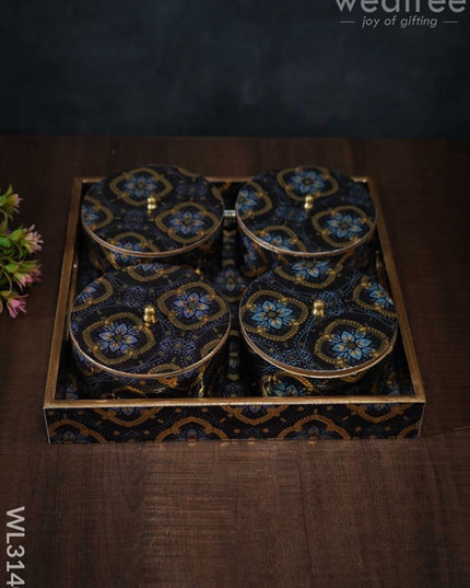 Digital Printed Containers With Tray Set - Wl3140 Dining Essentials