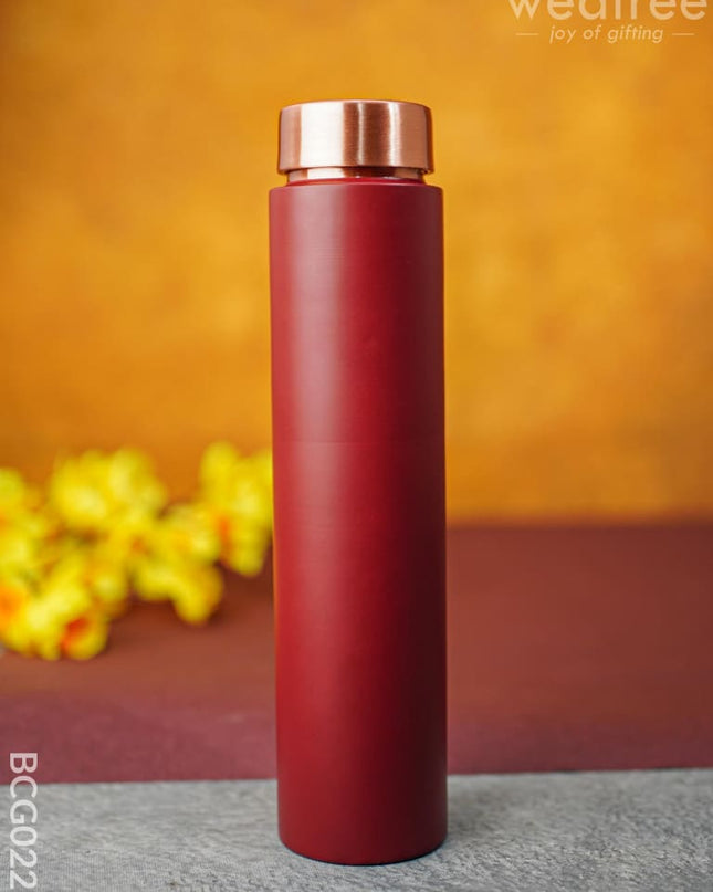 Copper Bottle 600Ml - Red Bcg0229 Bottles & Mugs