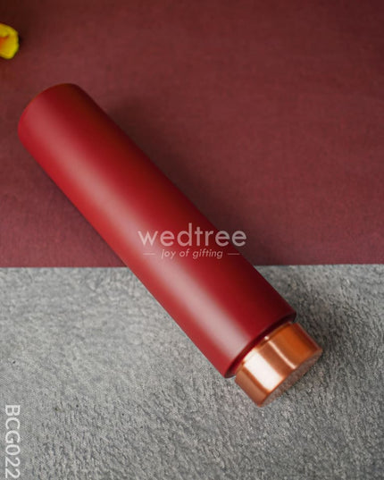 Copper Bottle 600Ml - Red Bcg0229 Bottles & Mugs
