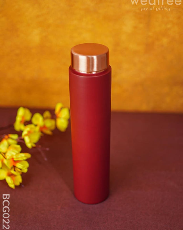 Copper Bottle 600Ml - Red Bcg0229 Bottles & Mugs