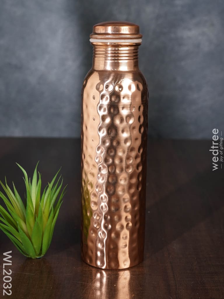 Copper Bottle With Prints - Wl2032 Utility