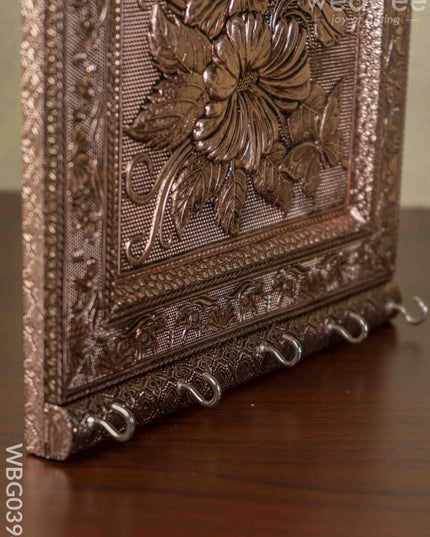 Copper Coated Keyhanger - Flower Embossing (9 X 10) Wbg0394 Key Hangers