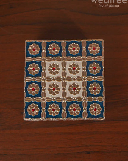 Meenakari Copper Finished Manai - Wbg1104 Pooja Utilities