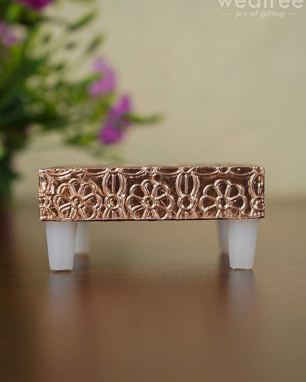 Meenakari Copper Finished Manai - Wbg1104 Pooja Utilities