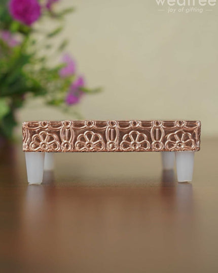 Meenakari Copper Finished Manai - Wbg1104 Pooja Utilities