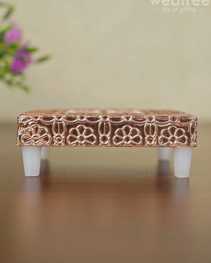 Meenakari Copper Finished Manai - Wbg1103 Pooja Utilities