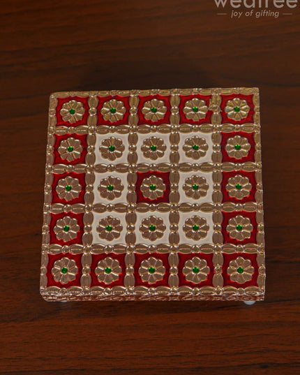 Meenakari Copper Finished Manai - Wbg1103 Pooja Utilities