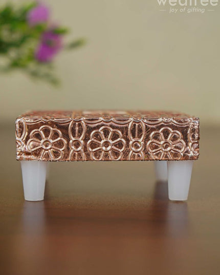 Meenakari Copper Finished Manai - Wbg1103 Pooja Utilities