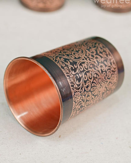 Copper Glass Set Of 4 - Wl4393 Dining Essentials