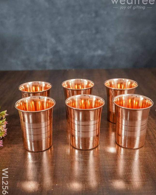 Copper Glass - Set Of 6 Wl2568 Dining Essentials