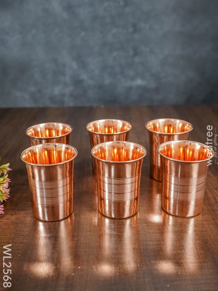 Copper Glass - Set Of 6 Wl2568 Dining Essentials