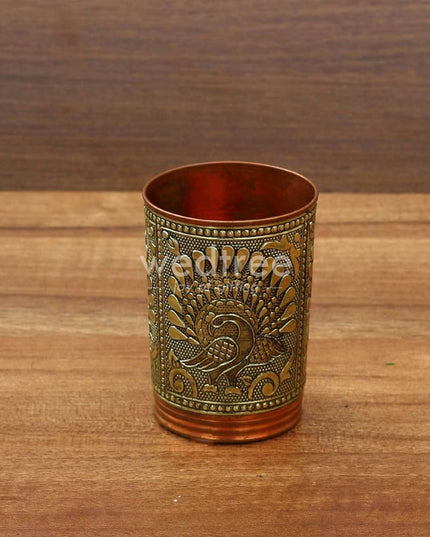 Copper Glass With German Oxidised Finish Utensils