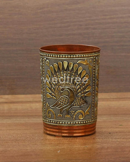 Copper Glass With German Oxidised Finish Utensils
