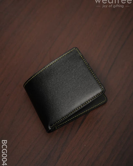 Corporate Gift - Bi Fold Lather Wallet Combo -Black Bcg0045 Office Utility