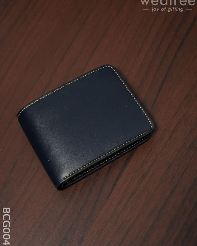 Corporate Gift - Bi Fold Lather Wallet Combo Blue Bcg0043 Office Utility