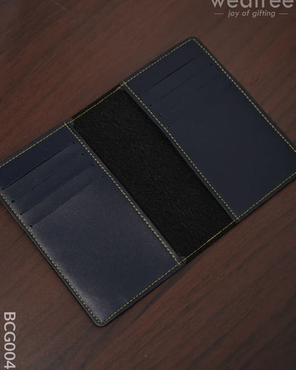 Corporate Gift - Bi Fold Lather Wallet Combo -Blue Bcg0046 Office Utility