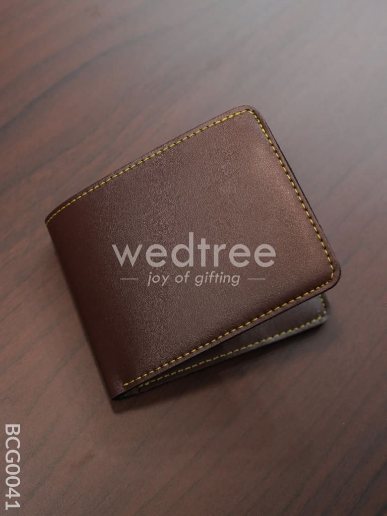 Corporate Gift - Bi Fold Lather Wallet Combo Brown Bcg0041 Office Utility