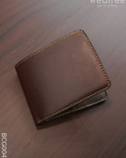 Corporate Gift - Bi Fold Lather Wallet Combo Brown Bcg0041 Office Utility