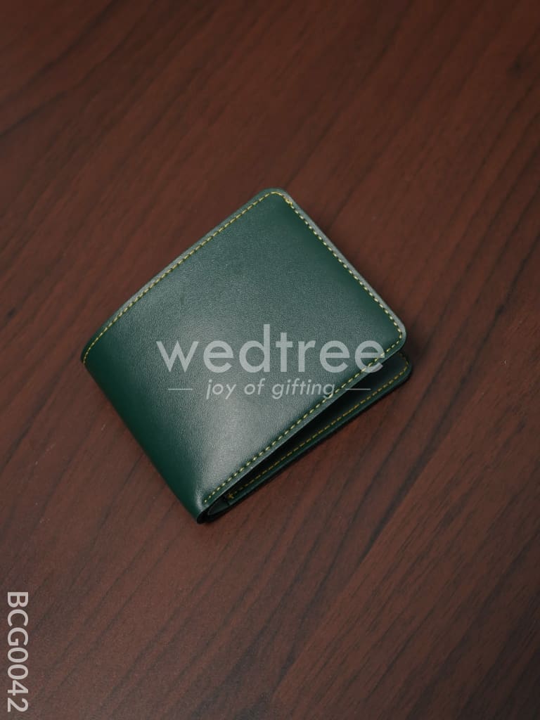 Corporate Gift - Bi Fold Lather Wallet Combo Green Bcg0042 Office Utility