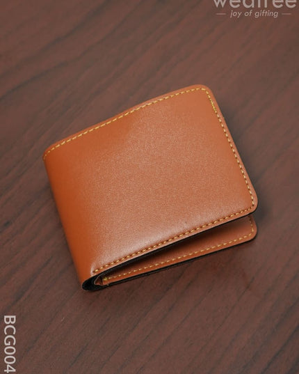 Corporate Gift - Bi Fold Lather Wallet Combo -Tan Bcg0040 Office Utility