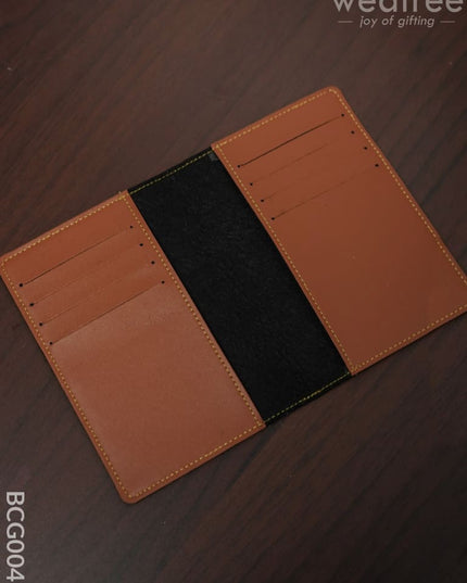 Corporate Gift - Bi Fold Lather Wallet Combo Tan Bcg0047 Office Utility