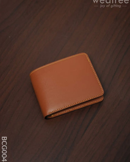 Corporate Gift - Bi Fold Lather Wallet Combo Tan Bcg0047 Office Utility