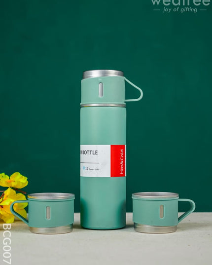 Corporate Gift - Black Vacuum Flask & 3 Cup Set Bcg0076 Desk Organisers