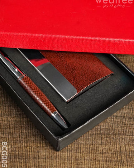 Corporate Gift - Card Holder With Pen Bcg0059 Branding
