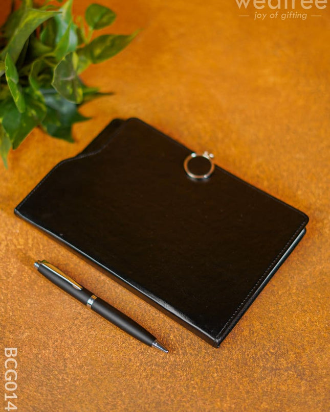 Corporate Gift - Diary With Metal Rollerball Pen (Black) Bcg0146 Office Utility