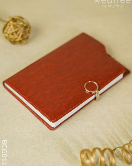 Corporate Gift - Diary With Metal Rollerball Pen (Tan) Bcg0119 Office Utility