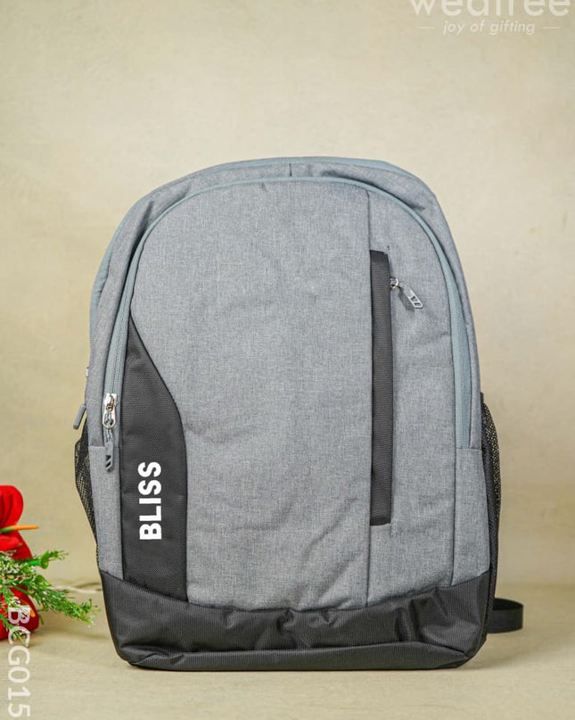Corporate Gift - Grey Coloured Backpack Bcg0150 Branding
