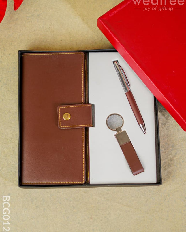 Corporate Gift - Passport Holder Combo Brown Bcg0121 Office Utility