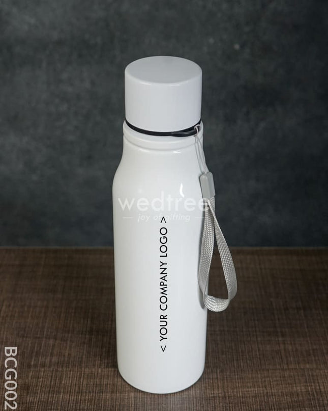 Corporate Gift - Stainless Steel Bottle White Bcg0028 Office Utility
