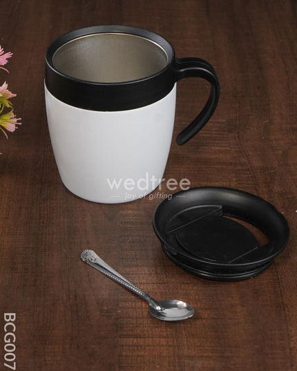 Corporate Gift - Stainless Steel Coffee Mug With Lid Bcg0074 Office Utility