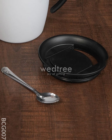 Corporate Gift - Stainless Steel Coffee Mug With Lid Bcg0074 Office Utility