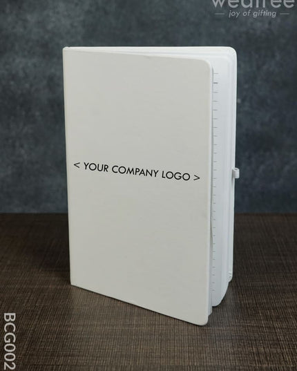 Corporate Gift - Strap Diary White Bcg0023 Office Utility