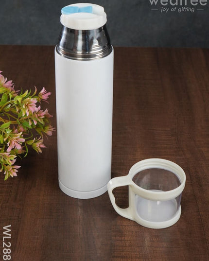 Corporate Gift - White Stainless Steel Vacuum Cup & Flask Wl2888 Gifts